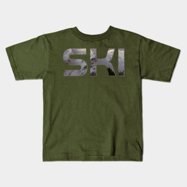 SKI Kids T-Shirt by afternoontees